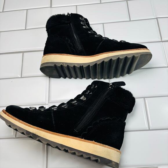 Kate Spade New York BLACK SPORT SUEDE Women's Maira Hiking Boot, US 6 M - Picture 10 of 11